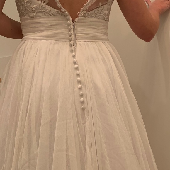 Morilee Wedding Dress with Embroidery on Soft Net - Picture 6 of 9